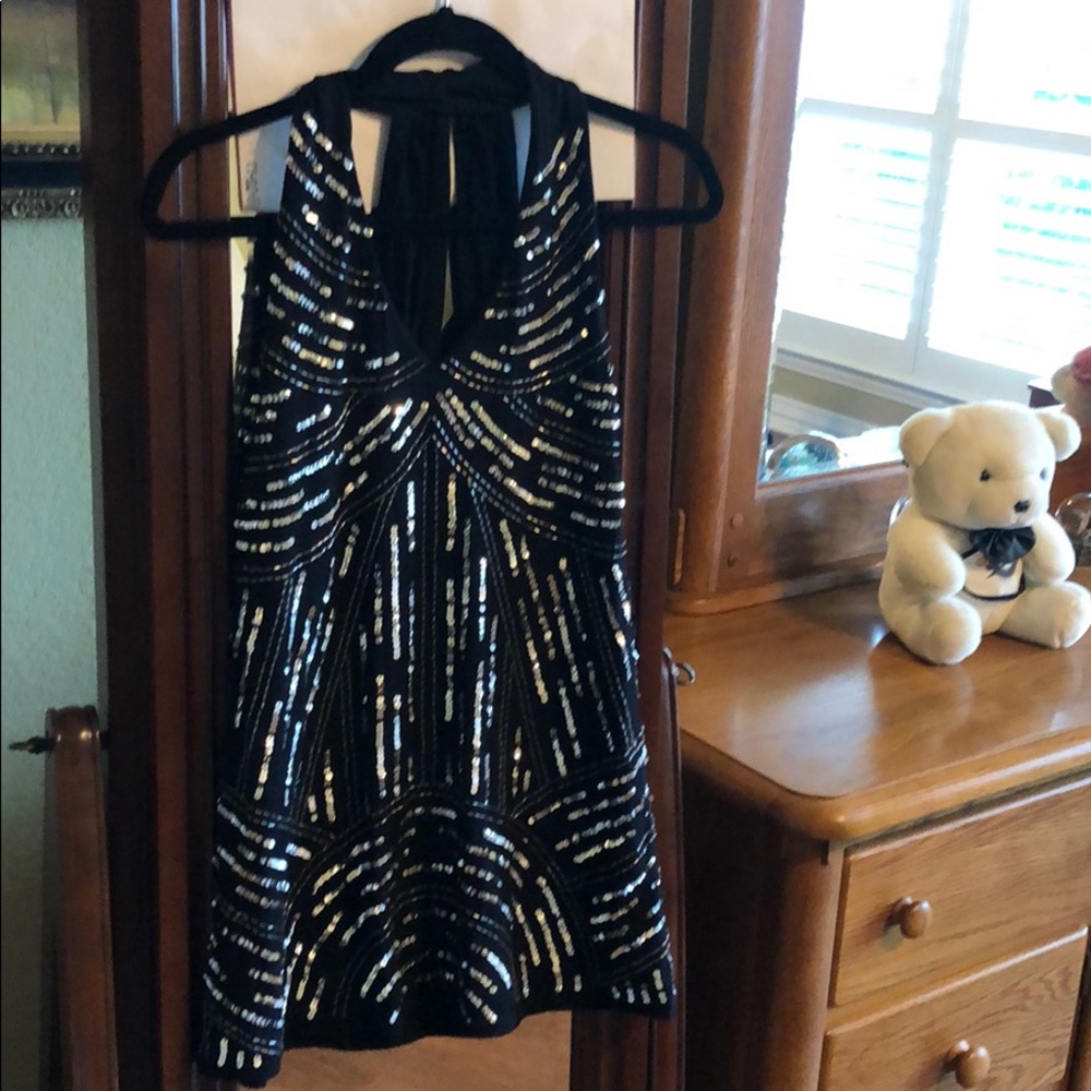 Halter sequins top